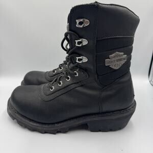 Harley-Davidson® Women's Waterproof Black Motorcycle Boots D96084 size 10.5 M